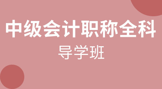 2021中级会计职称全科（导学班）